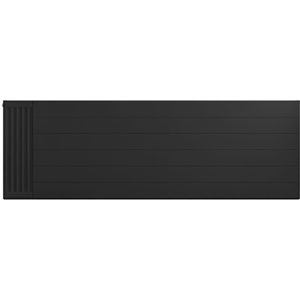Eastbrook plaat voor paneelradiator met streep 180x60cm zwart mat