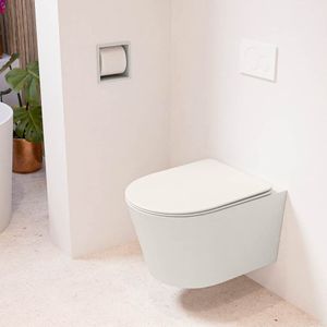 Mondiaz Lavie toiletpot randloos met softclose zitting linen