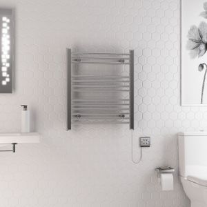 Eastbrook Biava elektrische handdoekradiator 60x70cm 300W chroom