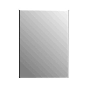 Plieger Basic 4mm rechthoekige spiegel 120x30cm zilver