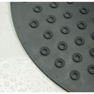 Sealskin Rotondo antislipmat 50x50 cm rubber donkergrijs