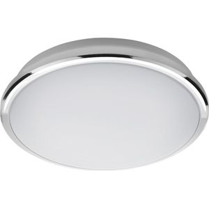 Sapho Silver ronde plafondlamp 28cm koud wit licht chroom