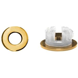 Sanituba Ring goud kleurige overloopring voor wastafels 30mm