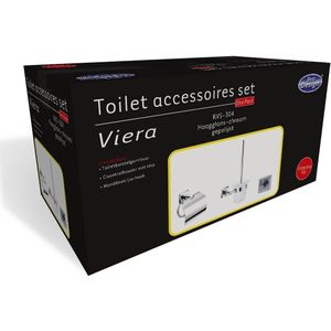 Best Design Viera toilet accessoires set chroom