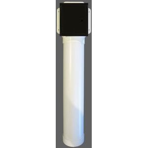 Etsero Roll-up closetrollen dispenser 13.7x77x13.5cm v. maximaal 6 rollen zwart