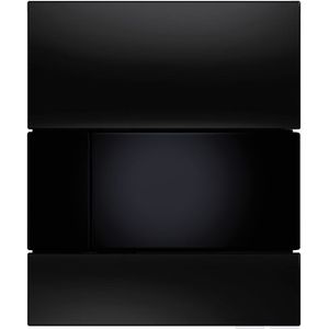 TECE Square II urinoir drukplaat glas zwart toetsen zwart