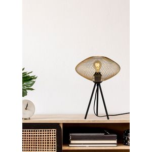 Lucide Mesh tafellamp 30cm 1x E27 goud mat
