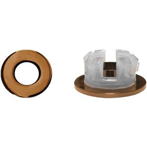 Sanituba Ring koper kleurige overloopring voor wastafels 30mm