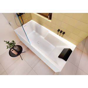 Riho Still Shower half vrijstaand ligbad 180x80cm links wit glans