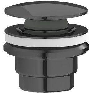Plieger Roma 2 in 1 design afvoerplug zwart chroom