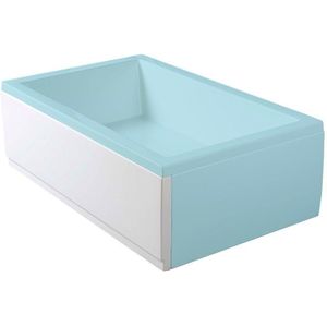 Polysan Deep Plain douchebakpaneel 130x36cm links wit