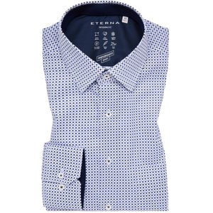 MODERN FIT Performance Shirt in blauw gedrukt