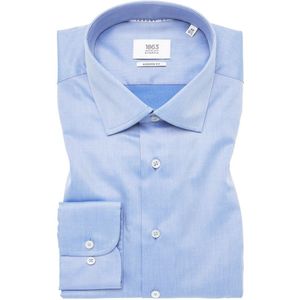 MODERN FIT Luxury Shirt in middenblauw vlakte