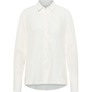 Viscose Shirt Blouse in off-white vlakte