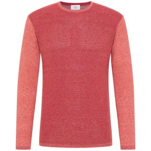 Gebreide pullover in rood gestructureerd