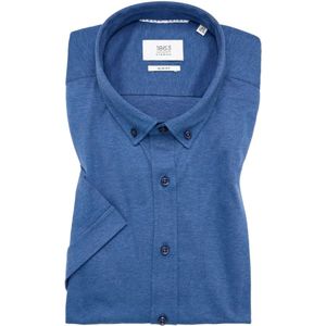 SLIM FIT Jersey Shirt in blauw vlakte