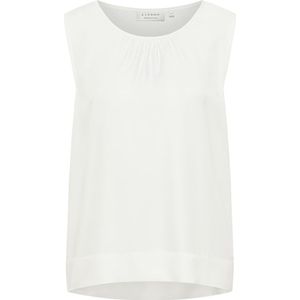 Viscose Shirt Blouse in off-white vlakte