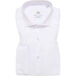 SUPER SLIM Luxury Shirt in wit vlakte