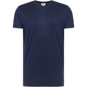 Shirt in donkerblauw vlakte