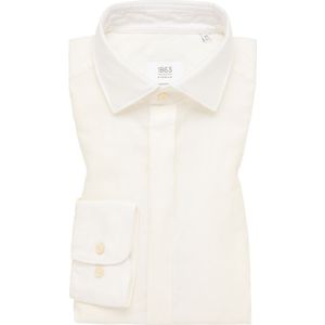 MODERN FIT Linen Shirt in champagnekleurig vlakte