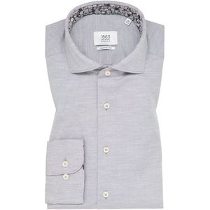 COMFORT FIT Soft Luxury Shirt in grijs vlakte
