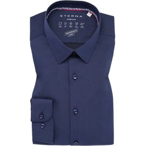 SUPER SLIM Performance Shirt in navy vlakte