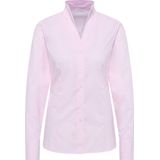 Overhemdblouse in roze gestreept