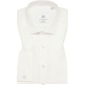 SLIM FIT Luxury Shirt in champagnekleurig vlakte