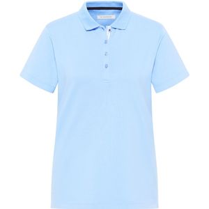 Poloshirt in lyseblå vlakte