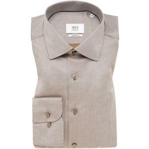 MODERN FIT Luxury Shirt in taupe vlakte