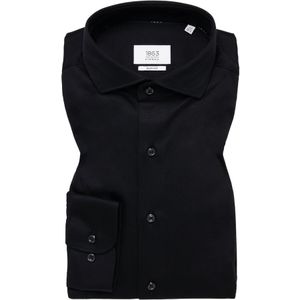 SLIM FIT Jersey Shirt in zwart vlakte