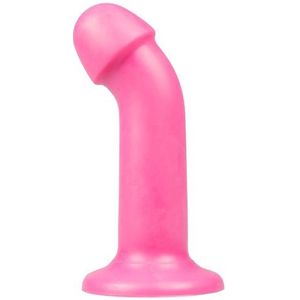 The Tru Curve Dildo van Platinum siliconen Roze