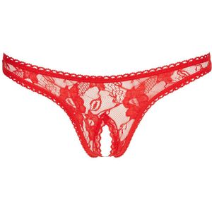Luxe Open Kruis String - Rood