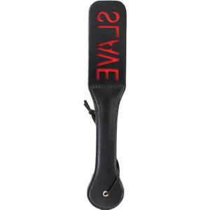 BDSM Paddle SLAVE 32 cm -Zwart