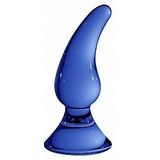 Glazen Buttplug Genius - Blauw