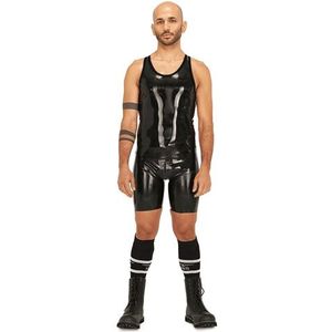 Rubber Muscle Shirt Black Mister B