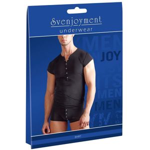 Heren Shirt met Drukknoopjes - Zwart