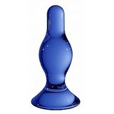 Glazen Buttplug Classy - Blauw