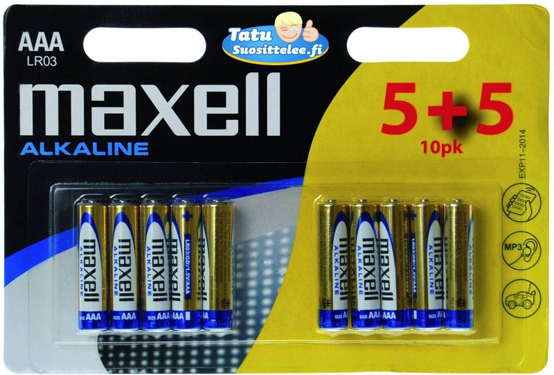 Maxell AAA 10-pack lr3