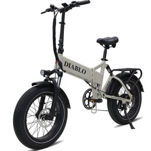 Diablo Storm Fatbike Vouwfiets met Hydraulische remmen - Fashion Grey
