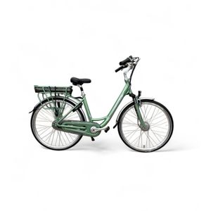 Vogue Basic N7 E-bike Groen 47cm – Elektrische Damesfiets met 468Wh Accu, Shimano Nexus 7, Voorwielmotor & LED Verlichting – Actieradius tot 120 km