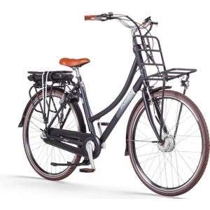 Puch E-Rock N3 Elektrische fiets - Mat Zwart - Damesfiets - 50cm - E-bike