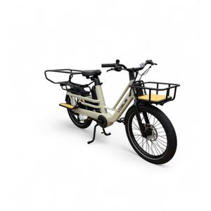 Vogue Wonder Longtail – Elektrische Longtail Bakfiets – Grijs - 24 inch – 180 kg Draagvermogen – Dubbele 48V Accu – Shimano 7 Versnellingen – Hydraulische Remmen