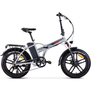 RKS RS III Pro - Elektrische Vouwfiets - Zilver - 20x4 inch - Accu 36V (10Ah) - 250W Motor - Shimano 7 Versnellingen - Mechanische Remmen