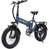 Diablo Storm Fatbike Vouwfiets met Hydraulische remmen - Donker Blauw