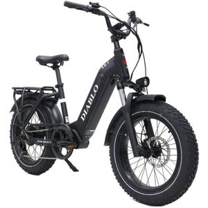 Diablo XR1 Fatbike met Hydraulische Remmen - Mat Zwart