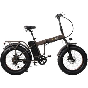 Skyjet Nitro Pro - Elektrische Vouwfiets - Bruin - 20x4 inch - Accu 36V (10Ah) - 250W Motor - Shimano 6 Versnellingen