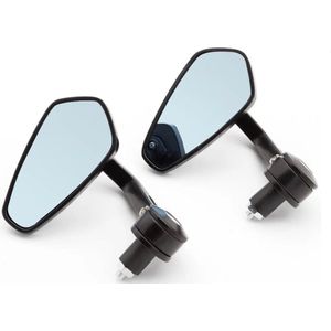 Bar end spiegels voor scooters & motoren zwart verlengd model - A-Extended®