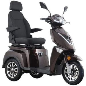 Vista 3 Luxe E-Scootmobiel Elektrische Driewieler 1000W 60V 20Ah - Bruin