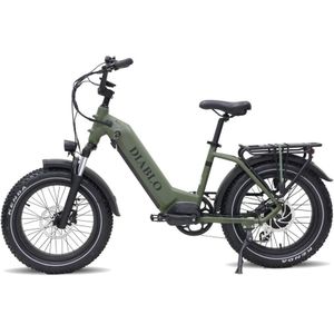 Diablo XR1 Fatbike met Hydraulische Remmen - Mat Groen